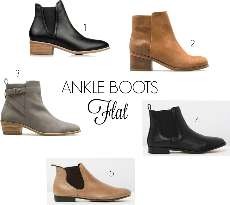 Flat ankle boots