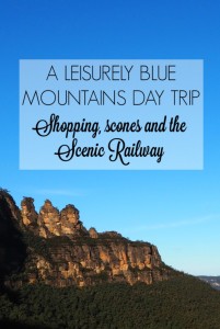 A leisurely Blue Mountains day trip - Shopping, scones and the Scenic Railway - Escape With Kids