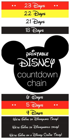 Countdown to your Disney holiday