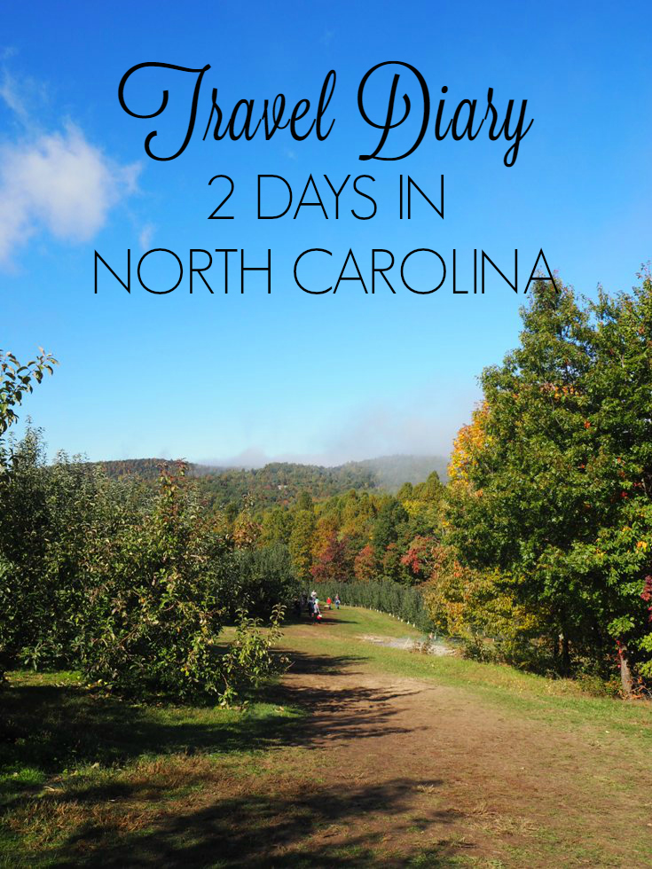 Travel diary - 2 days in the mountains of North Carolina - leaf season, apple picking, and plenty of natural beauty