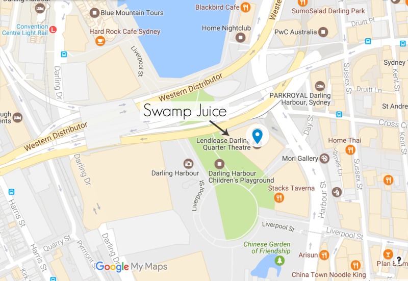 Swamp Juice - Darling Harbour map 1
