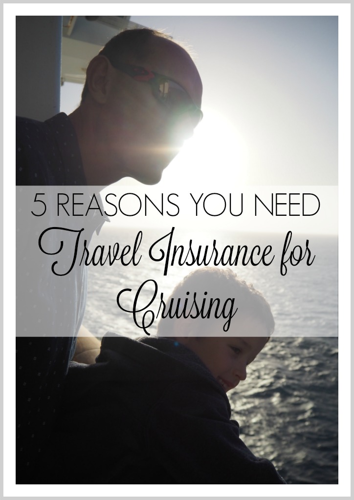 5 reasons you need travel insurance for cruising - Getting sick on holiday is never fun, but it adds an extra layer of difficulty (and expense!) if it happens during a cruise. Make sure you have a totally awesome travel insurance policy that covers off on these 5 unique cruise-related risks 