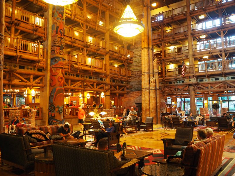 Wilderness Lodge lobby Disney World onsite or offsite