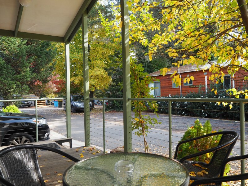 Bright cabins - our front porch