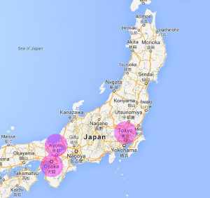map japan